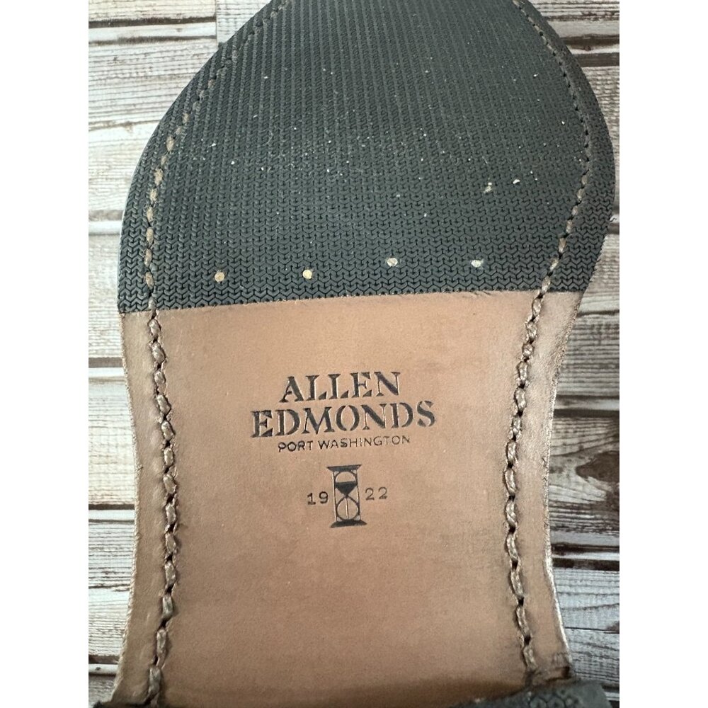 Allen Edmonds "TOMPKINS" Chelsea Leather Zip Up Boots 10 D color Black brand new - Picture 8 of 8